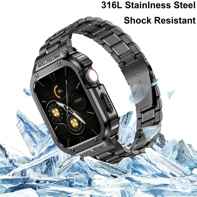 Supercool Metal Universal Rem passer til Apple Smartwatch - Sort#serie_4