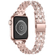 Super Pænt Metal Og Rhinsten Universal Rem passer til Apple Smartwatch