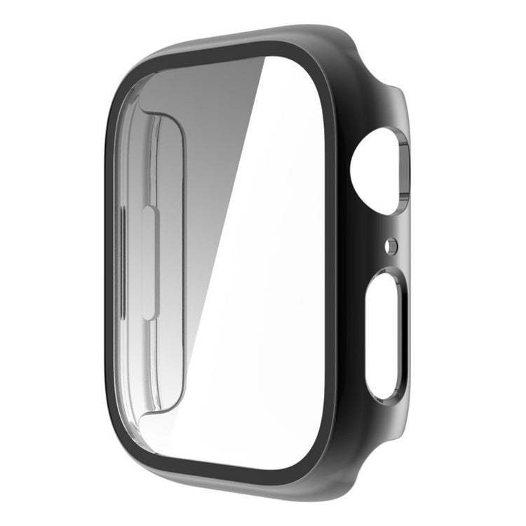 Flot Apple Watch Series 8 (41mm) / Apple Watch Series 7 41mm Cover med Skærmbeskytter i Plastik og Hærdet Glas - Sort#serie_1