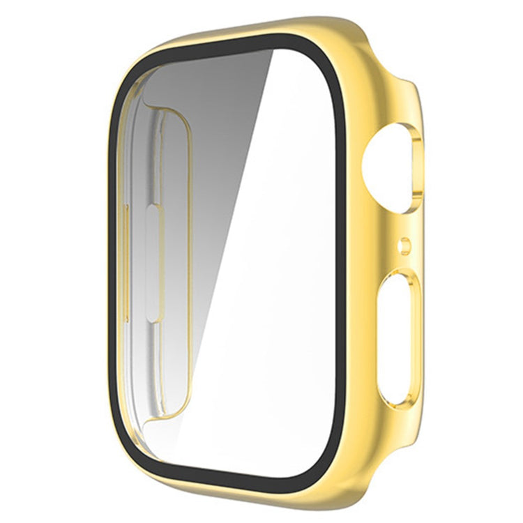 Flot Apple Watch Series 8 (41mm) / Apple Watch Series 7 41mm Cover med Skærmbeskytter i Plastik og Hærdet Glas - Guld#serie_2