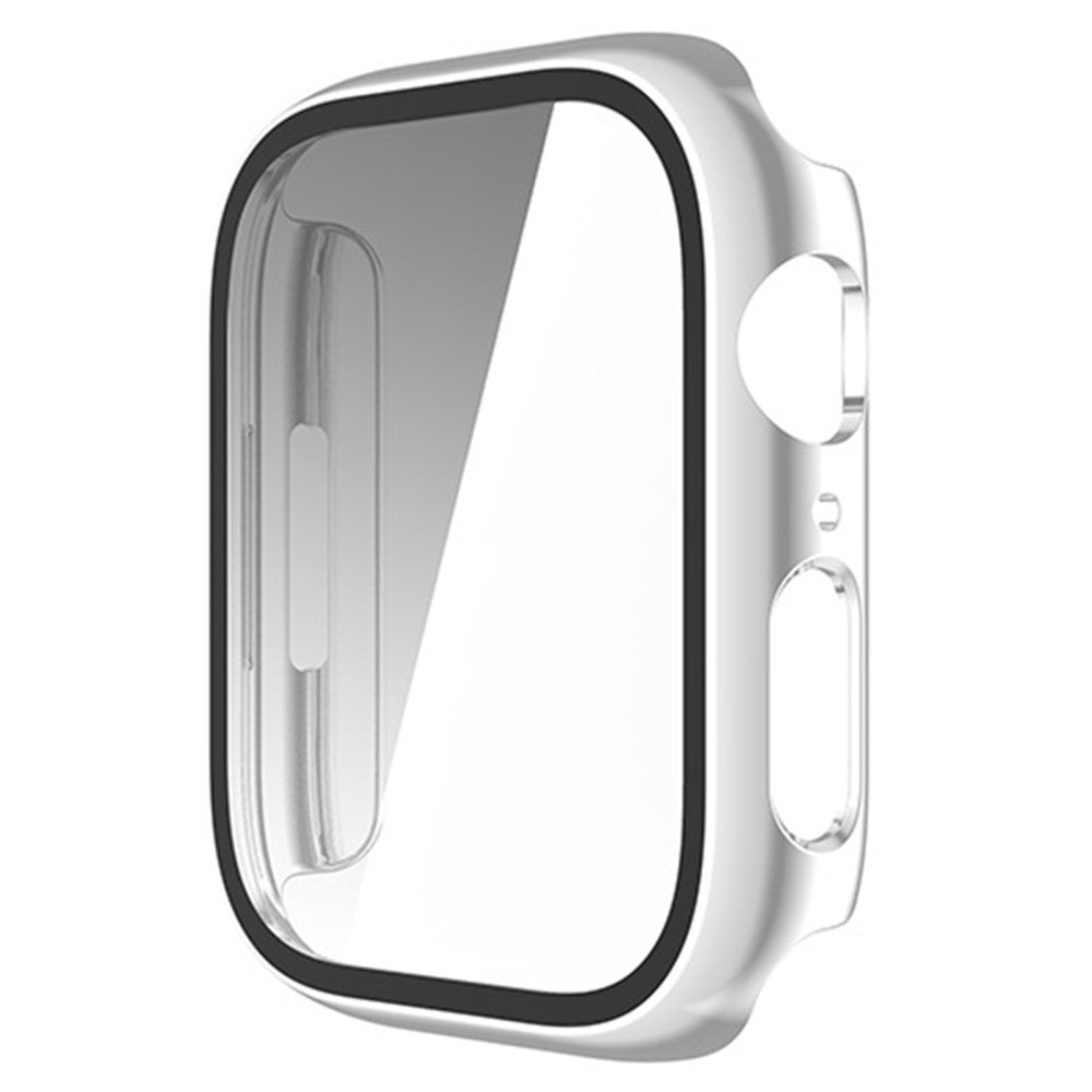 Flot Apple Watch Series 8 (41mm) / Apple Watch Series 7 41mm Cover med Skærmbeskytter i Plastik og Hærdet Glas - Sølv#serie_4