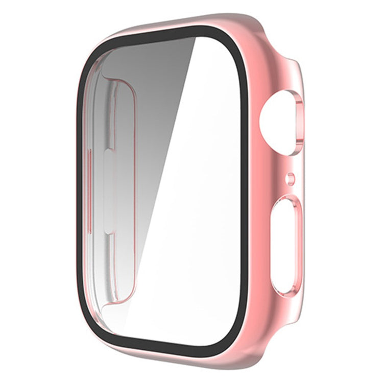 Flot Apple Watch Series 8 (41mm) / Apple Watch Series 7 41mm Cover med Skærmbeskytter i Plastik og Hærdet Glas - Pink#serie_5
