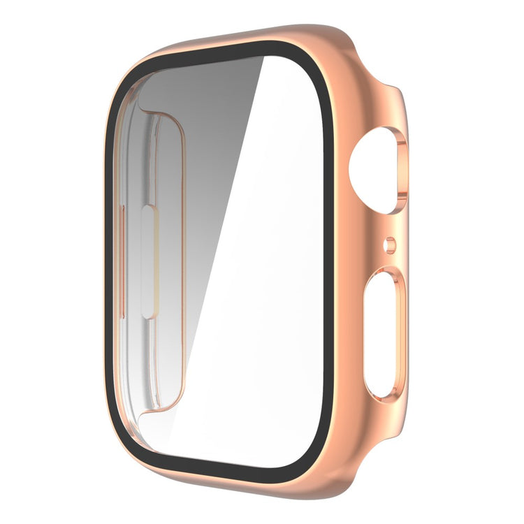 Flot Apple Watch Series 8 (41mm) / Apple Watch Series 7 41mm Cover med Skærmbeskytter i Plastik og Hærdet Glas - Pink#serie_6