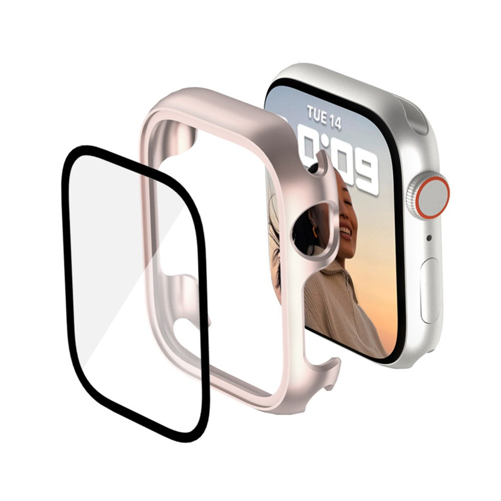 Vildt Fint Universal Apple Cover med Skærmbeskytter i Plastik og Hærdet Glas - Pink#serie_1