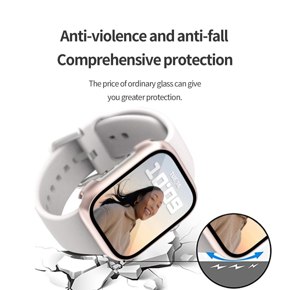 Vildt Fint Universal Apple Cover med Skærmbeskytter i Plastik og Hærdet Glas - Brun#serie_9