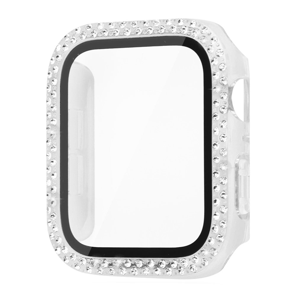 Apple Watch Series 8 (41mm) / Apple Watch Series 7 41mm Plastik Cover med Rem og Hærdet Glas - Gennemsigtig#serie_2