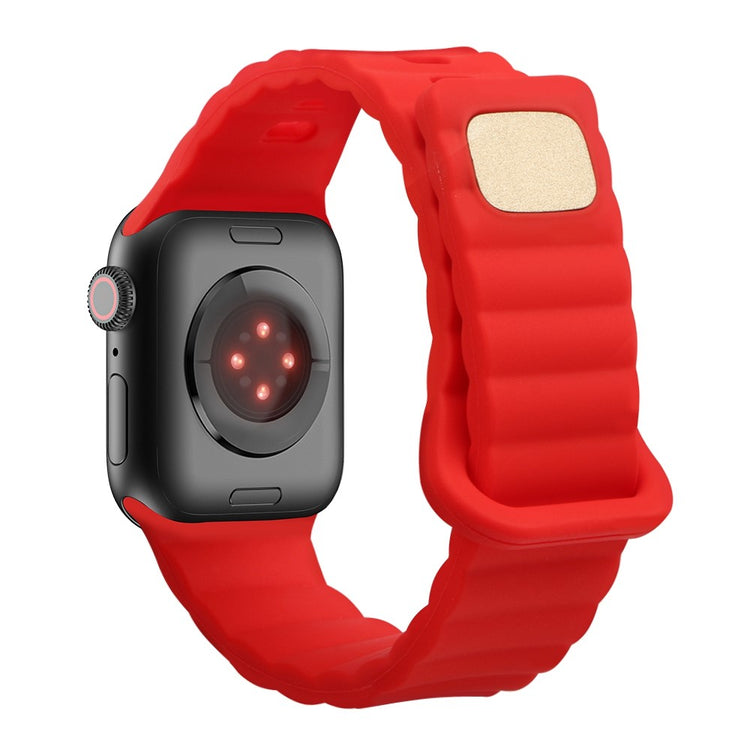 Rigtigt nydelig Universal Apple Silikone Rem - Rød#serie_4