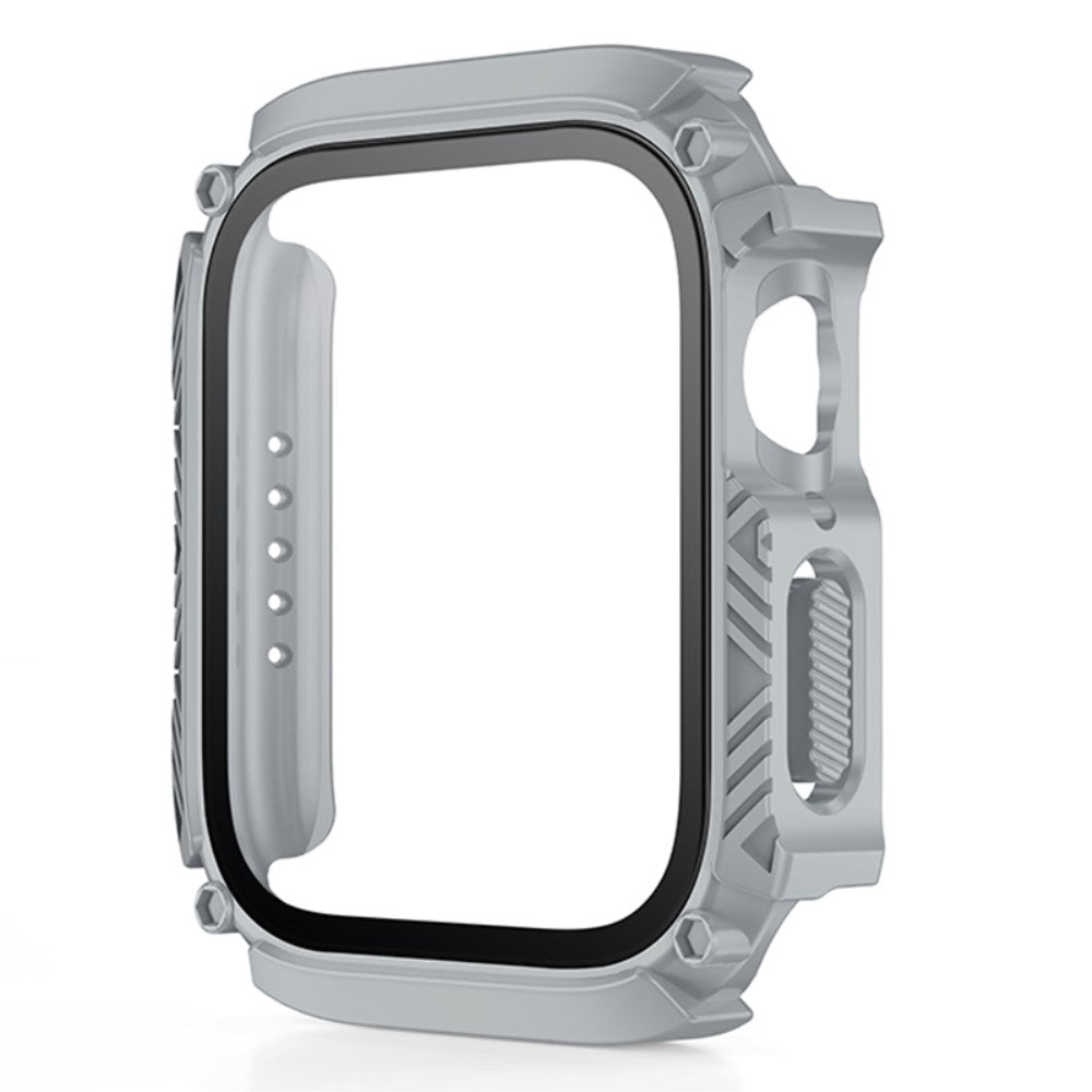 Fed Universal Apple Cover med Skærmbeskytter i Plastik og Hærdet Glas - Sølv#serie_5