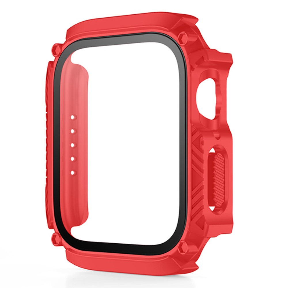 Fed Universal Apple Cover med Skærmbeskytter i Plastik og Hærdet Glas - Rød#serie_9