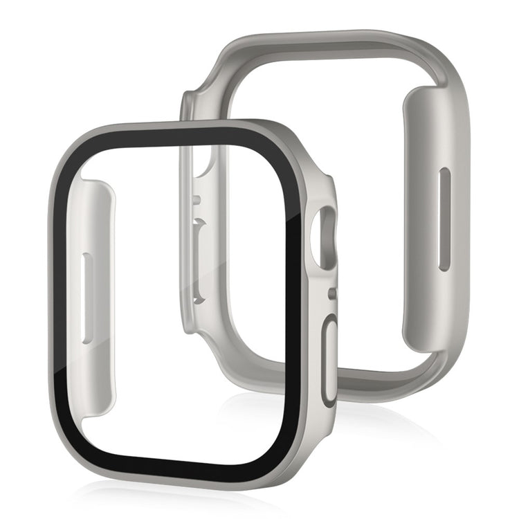 Mega Flot Apple Watch Series 8 (41mm) / Apple Watch Series 7 41mm Cover med Skærmbeskytter i Plastik og Hærdet Glas - Gennemsigtig#serie_9