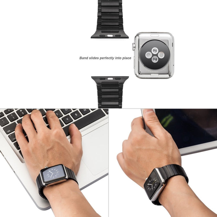 Meget Godt Metal Universal Rem passer til Apple Smartwatch - Hvid#serie_2
