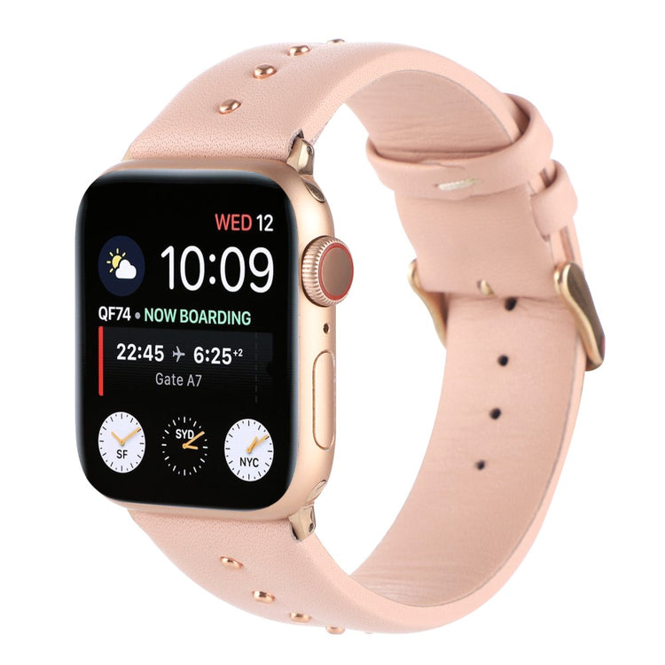 Meget Fantastisk Ægte Læder Universal Rem passer til Apple Smartwatch - Pink#serie_1