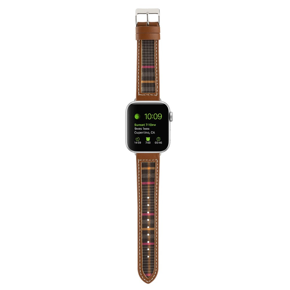 Flot Kunstlæder Og Nylon Universal Rem passer til Apple Smartwatch - Flerfarvet#serie_4