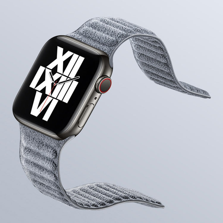 Helt Vildt Flot Kunstlæder Universal Rem passer til Apple Smartwatch - Sølv#serie_1
