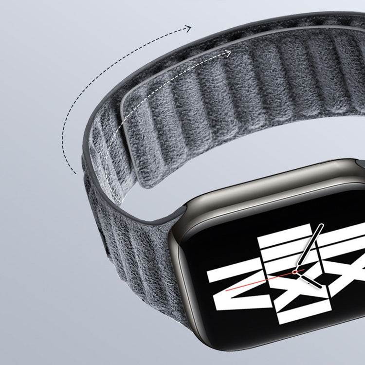 Helt Vildt Flot Kunstlæder Universal Rem passer til Apple Smartwatch - Sølv#serie_1