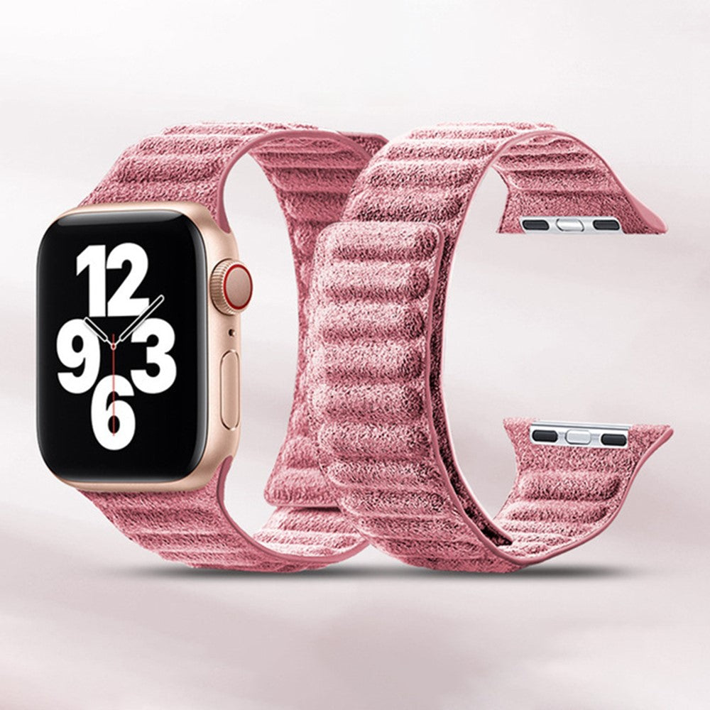 Helt Vildt Flot Kunstlæder Universal Rem passer til Apple Smartwatch - Pink#serie_5