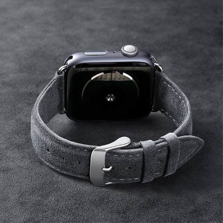 Super Elegant Kunstlæder Universal Rem passer til Apple Smartwatch - Sølv#serie_1