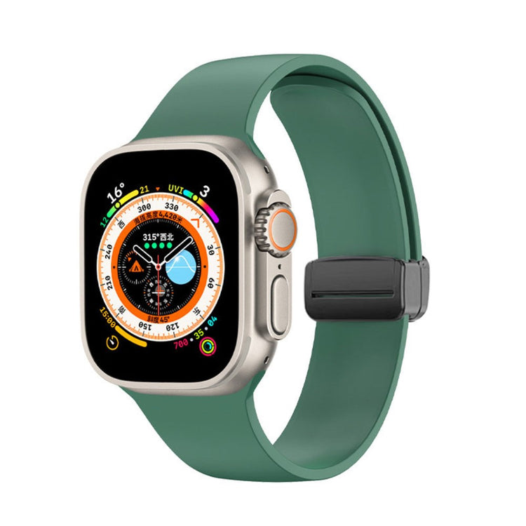 Meget Smuk Silikone Universal Rem passer til Apple Smartwatch - Grøn#serie_10