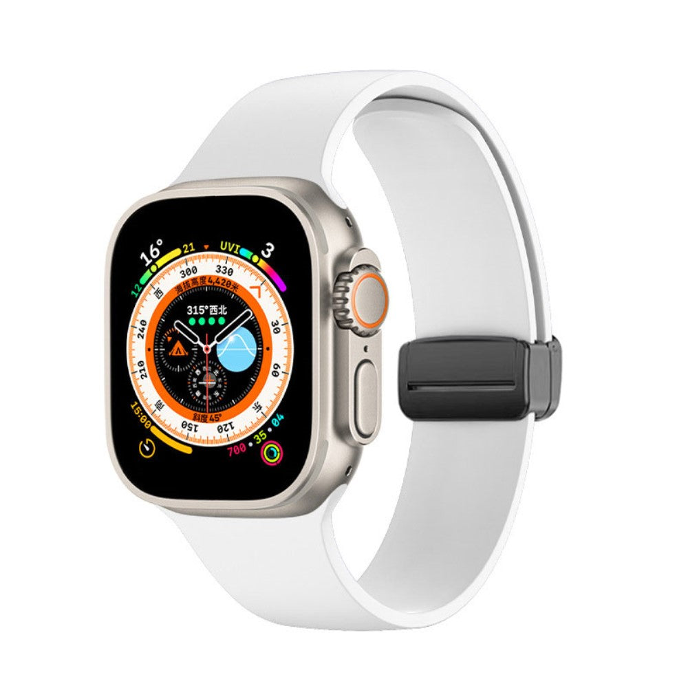 Meget Smuk Silikone Universal Rem passer til Apple Smartwatch - Hvid#serie_2