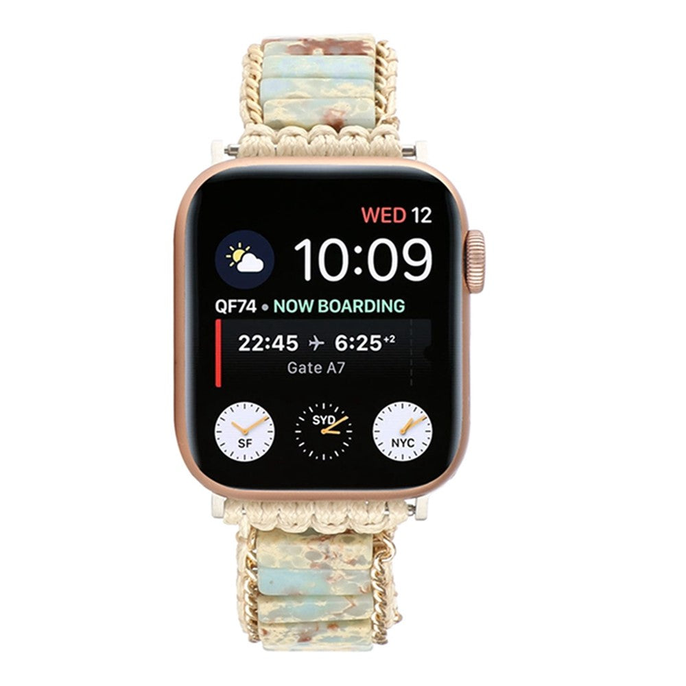 Vildt Holdbart Sten Universal Rem passer til Apple Smartwatch - Hvid#serie_7