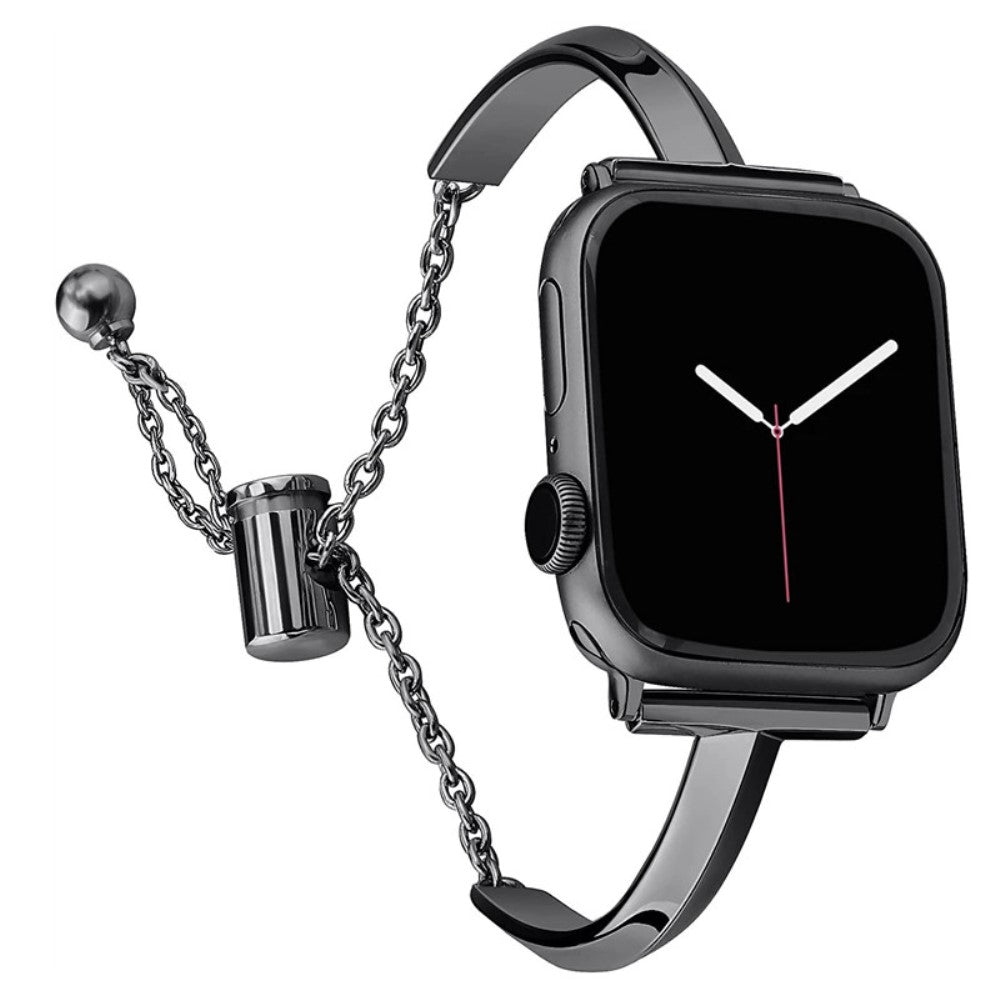 Meget Smuk Metal Universal Rem passer til Apple Smartwatch - Sort#serie_2