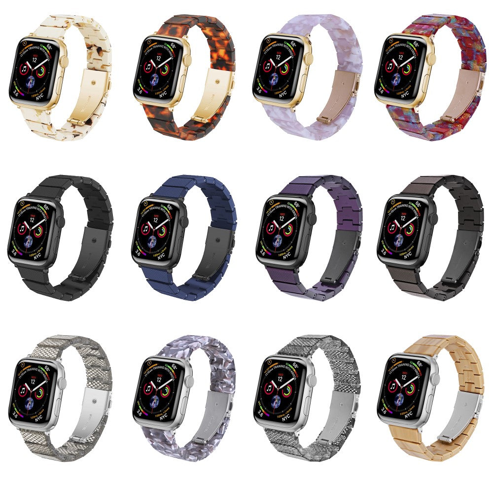 Meget Hårdfør Plastik Universal Rem passer til Apple Smartwatch - Sølv#serie_1