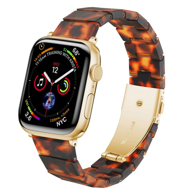 Meget Hårdfør Plastik Universal Rem passer til Apple Smartwatch - Brun#serie_2