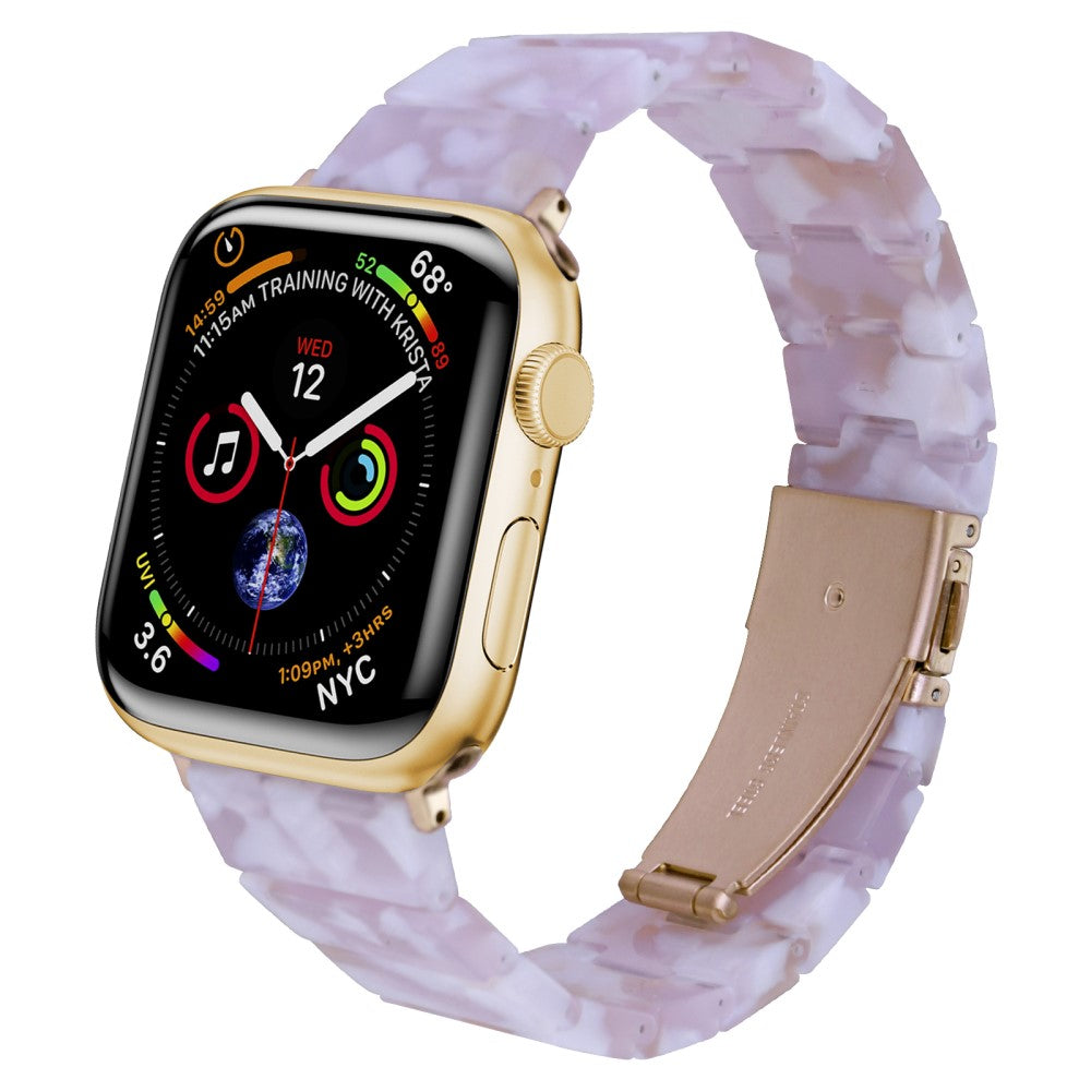 Meget Hårdfør Plastik Universal Rem passer til Apple Smartwatch - Pink#serie_3