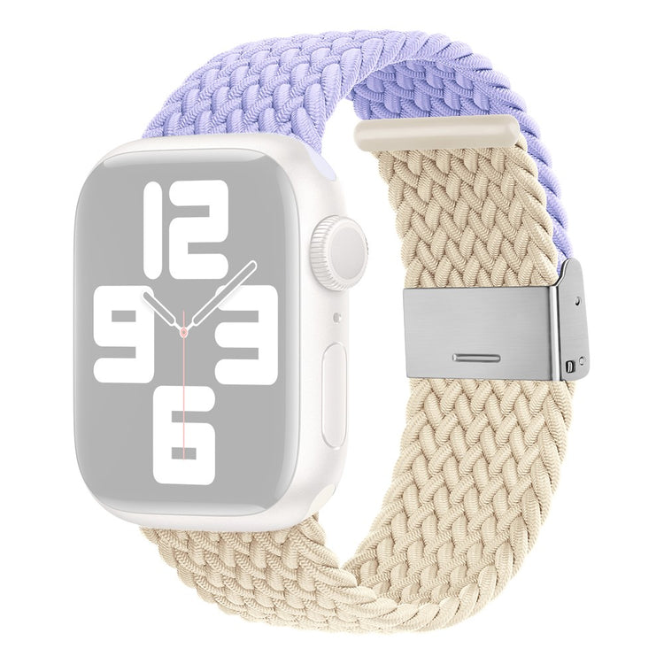 Tidsløst Nylon Universal Rem passer til Apple Smartwatch - Lilla#serie_12