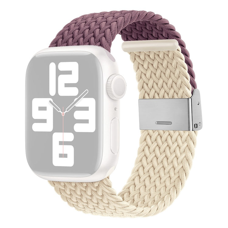 Tidsløst Nylon Universal Rem passer til Apple Smartwatch - Lilla#serie_15