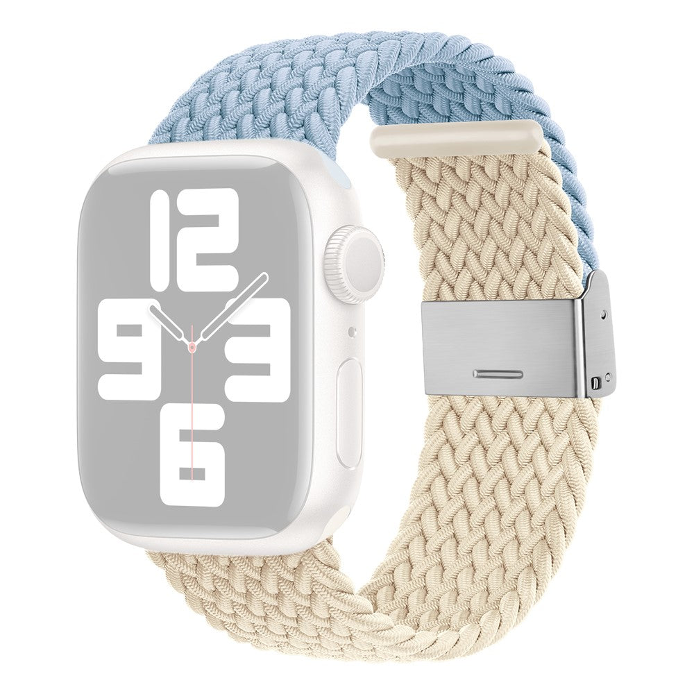 Tidsløst Nylon Universal Rem passer til Apple Smartwatch - Blå#serie_16
