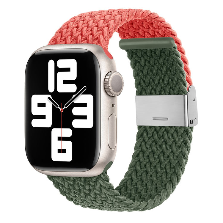 Tidsløst Nylon Universal Rem passer til Apple Smartwatch - Grøn#serie_3