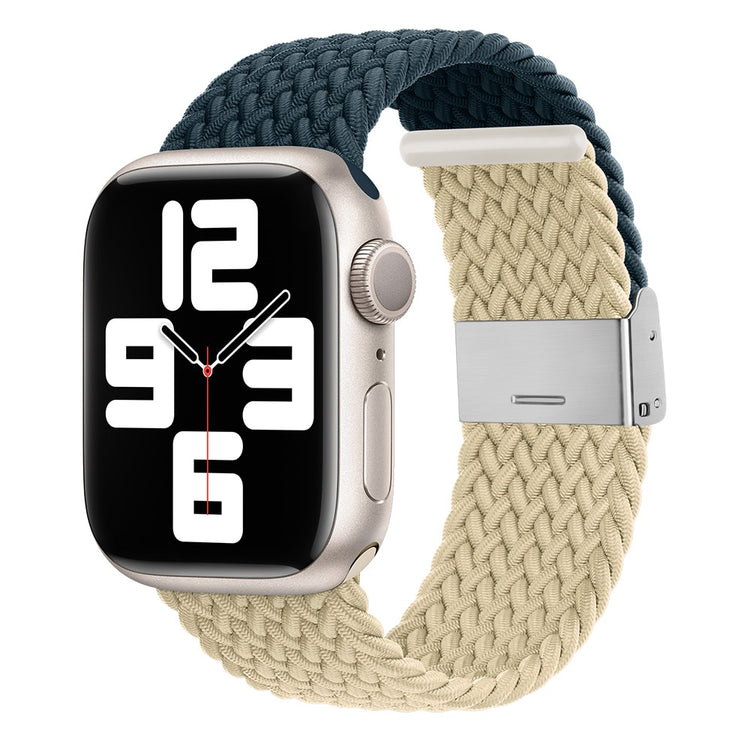 Tidsløst Nylon Universal Rem passer til Apple Smartwatch - Blå#serie_5