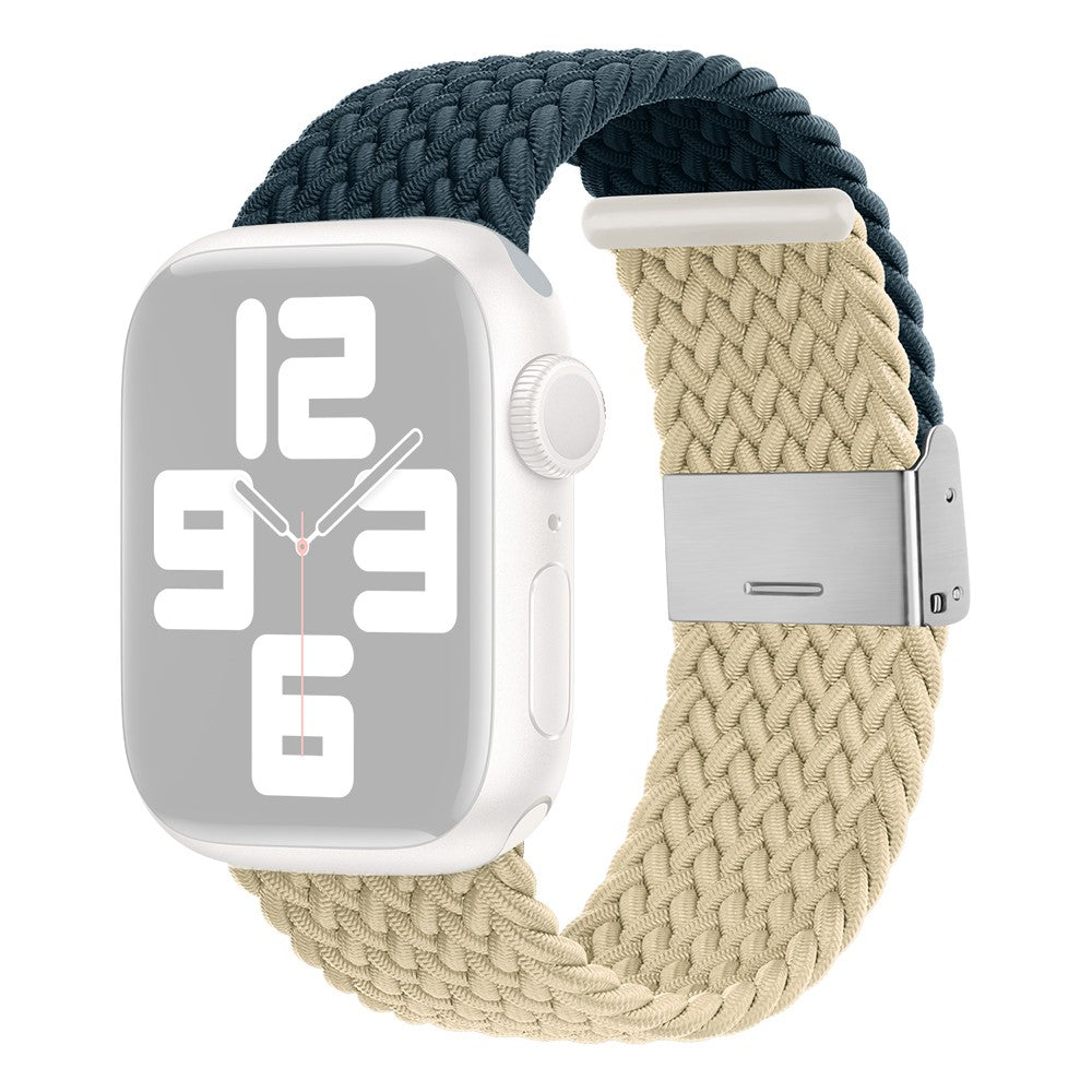 Tidsløst Nylon Universal Rem passer til Apple Smartwatch - Blå#serie_5