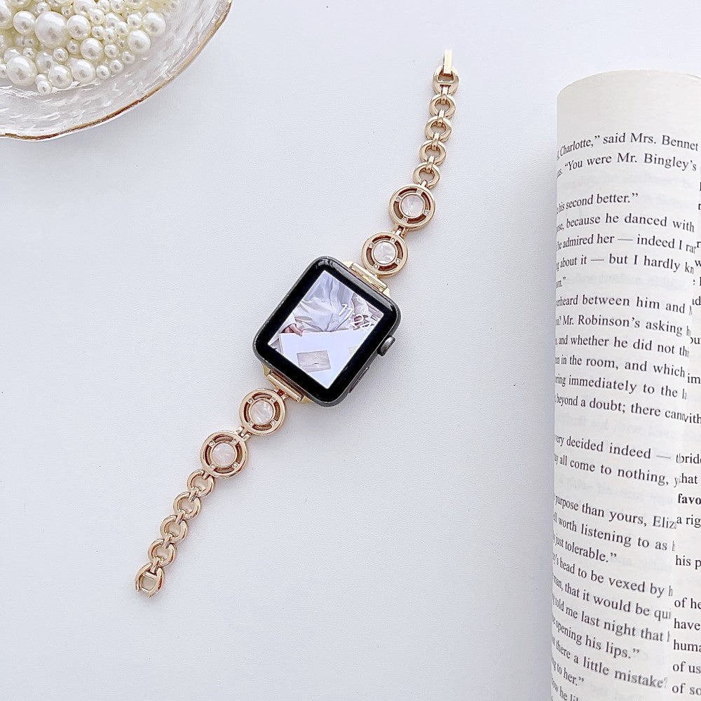 Komfortabel Metal Universal Rem passer til Apple Smartwatch - Guld#serie_1