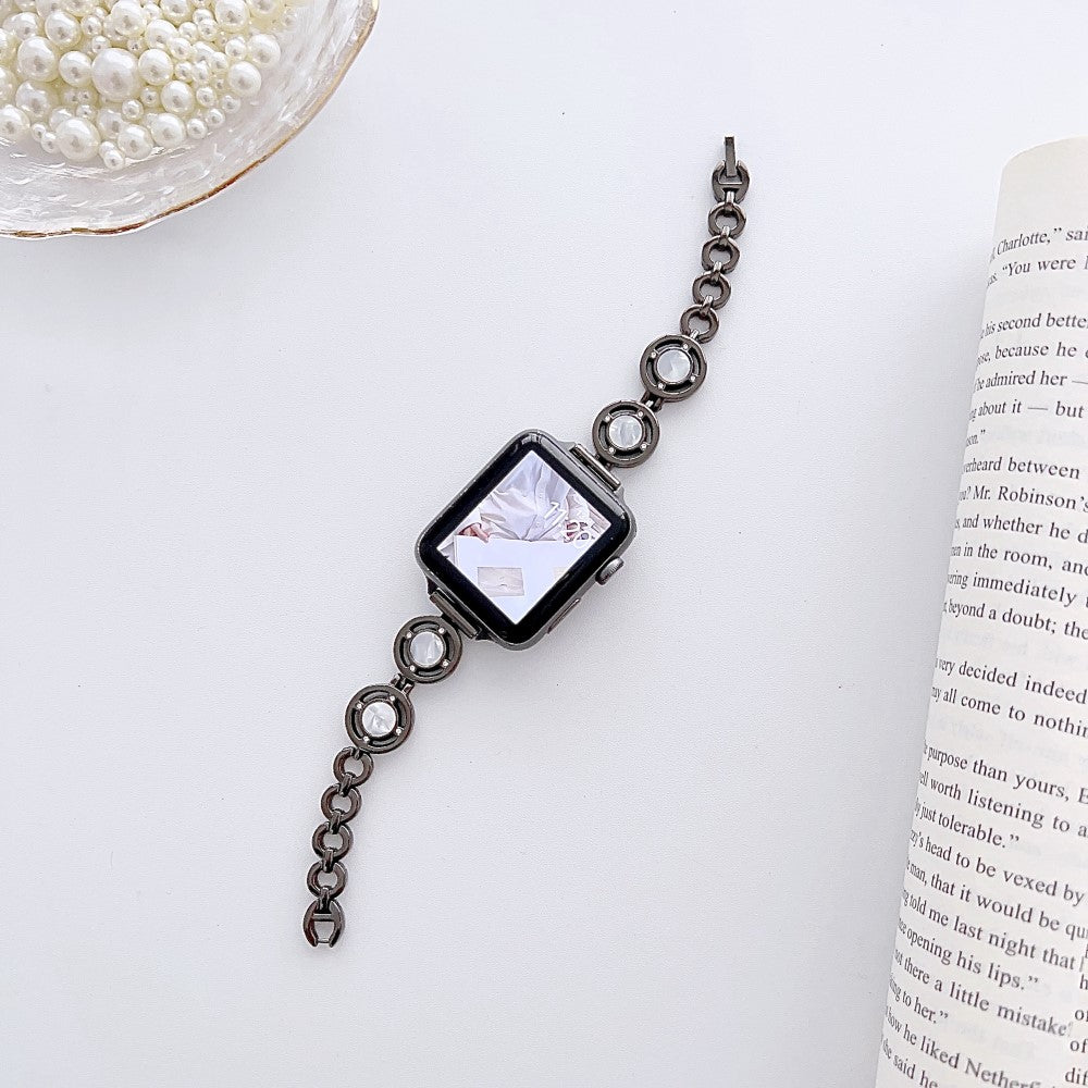 Komfortabel Metal Universal Rem passer til Apple Smartwatch - Sort#serie_3