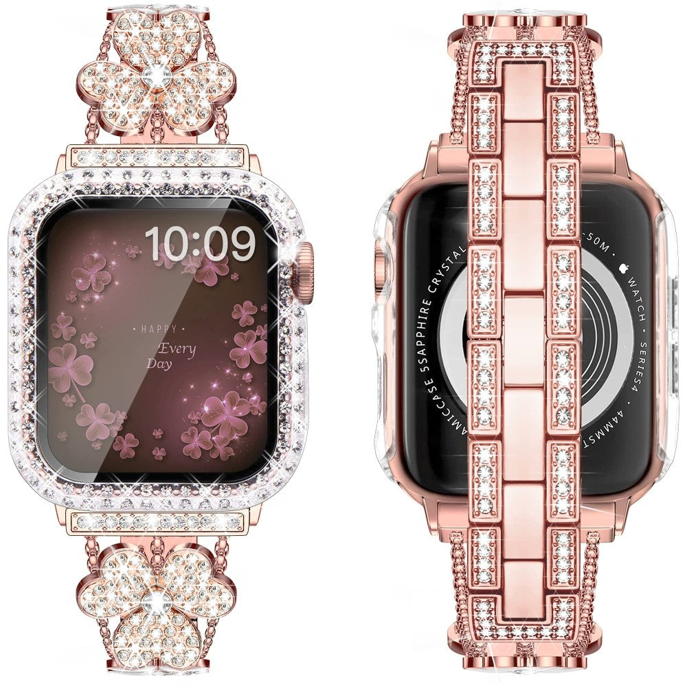 Eminent Metal Og Rhinsten Universal Rem passer til Apple Smartwatch - Pink#serie_1