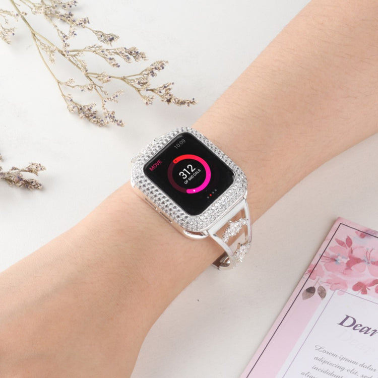 Rigtigt Nydelig Metal Universal Rem passer til Apple Smartwatch - Sølv#serie_3