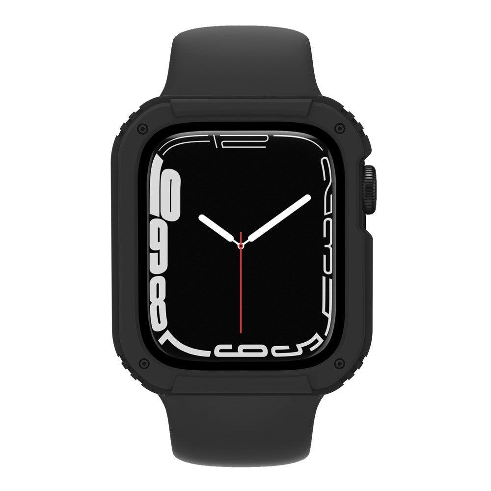 Flot Apple Watch Series 8 (45mm) / Apple Watch Series 7 45mm Cover med Skærmbeskytter i Plastik og Hærdet Glas - Sort#serie_1