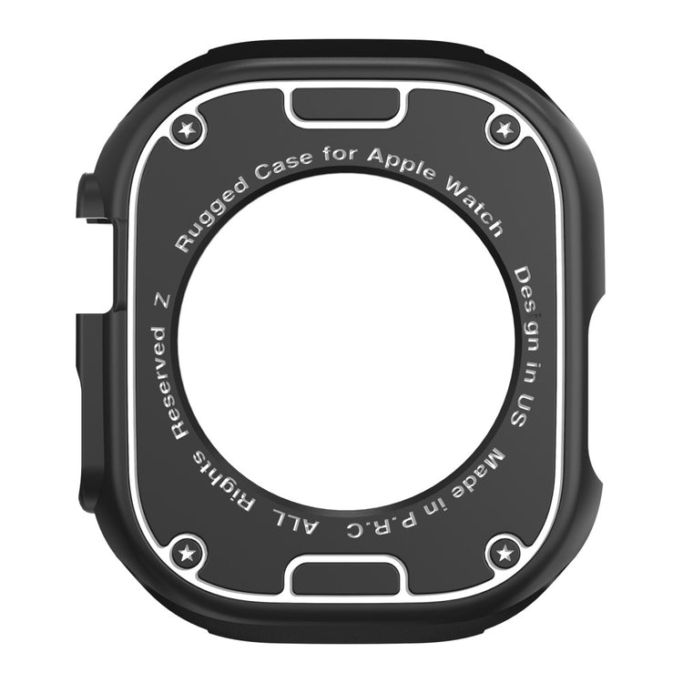Apple Watch Series 8 (45mm) / Apple Watch Series 7 45mm Beskyttende Silikone Bumper  - Sort#serie_1