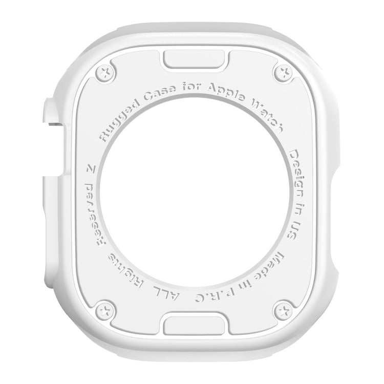 Apple Watch Series 8 (45mm) / Apple Watch Series 7 45mm Beskyttende Silikone Bumper  - Hvid#serie_2