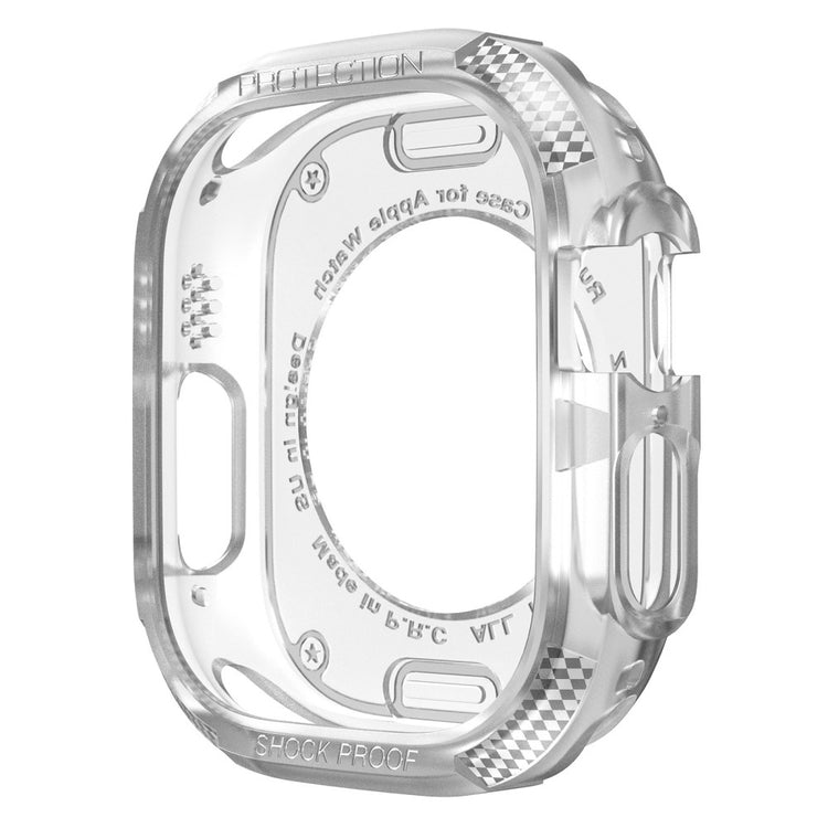 Apple Watch Series 8 (45mm) / Apple Watch Series 7 45mm Beskyttende Silikone Bumper  - Gennemsigtig#serie_4