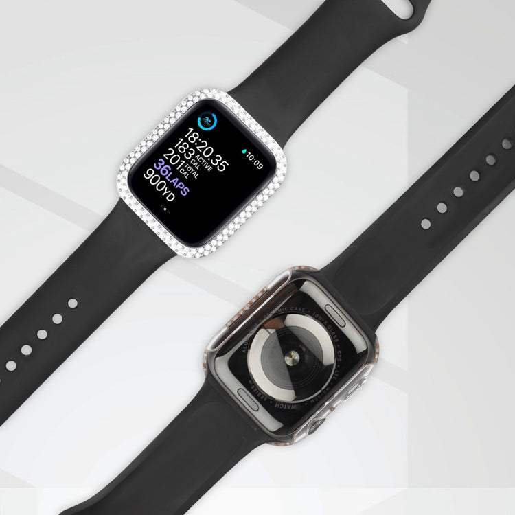 Apple Watch Series 8 (45mm) / Apple Watch Series 7 45mm Plastik Cover med Rem og Hærdet Glas - Gennemsigtig#serie_2