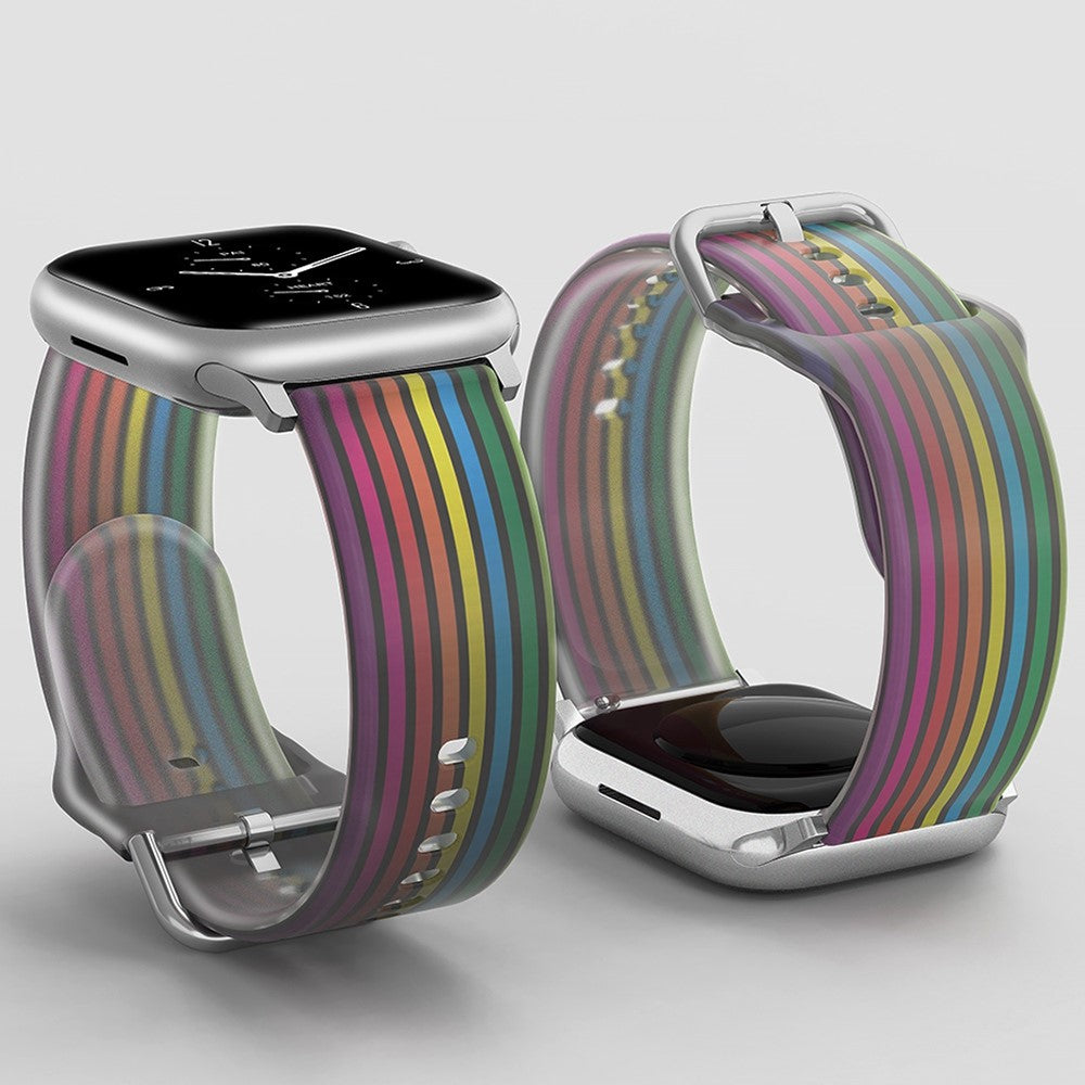 Super cool Universal Apple Silikone Rem - Flerfarvet#serie_4