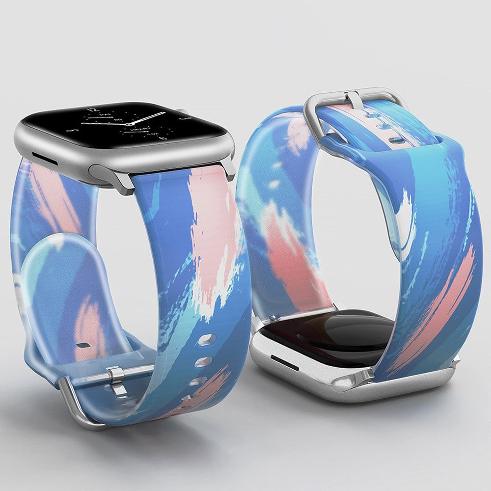 Super cool Universal Apple Silikone Rem - Blå#serie_8