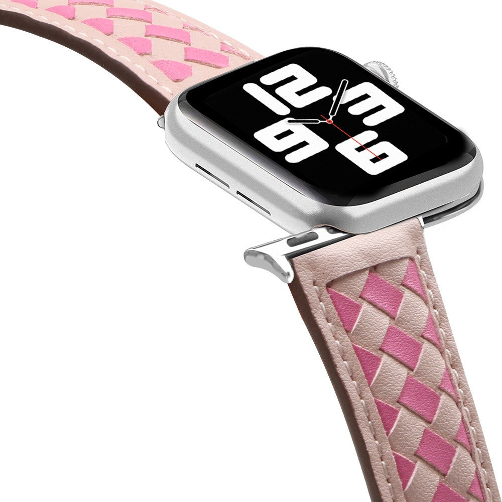 Meget godt Universal Apple Ægte læder Rem - Pink#serie_1