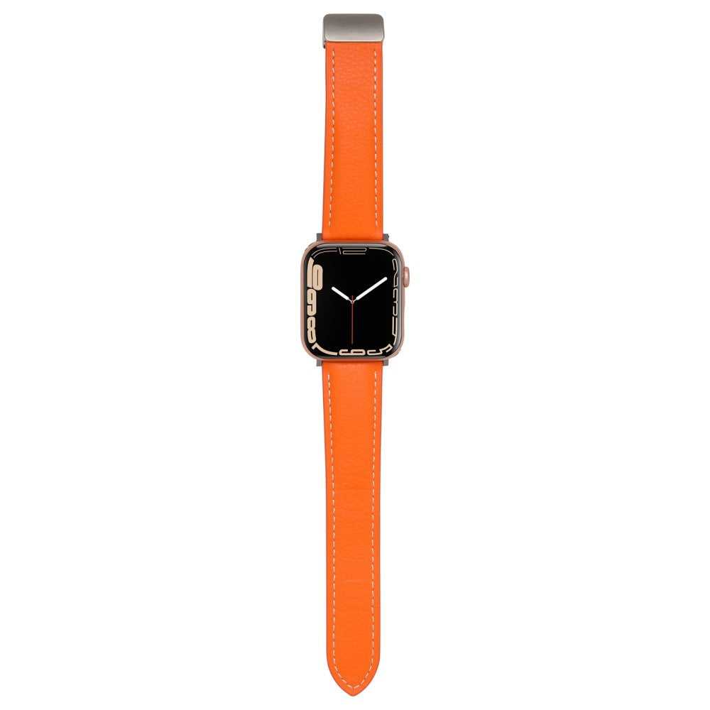 Meget fantastisk Universal Apple Ægte læder Rem - Orange#serie_4