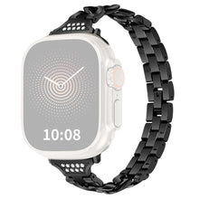 Smuk Universal Apple Metal og Rhinsten Rem - Sort#serie_1