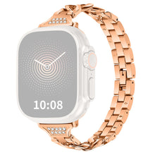 Smuk Universal Apple Metal og Rhinsten Rem - Pink#serie_3