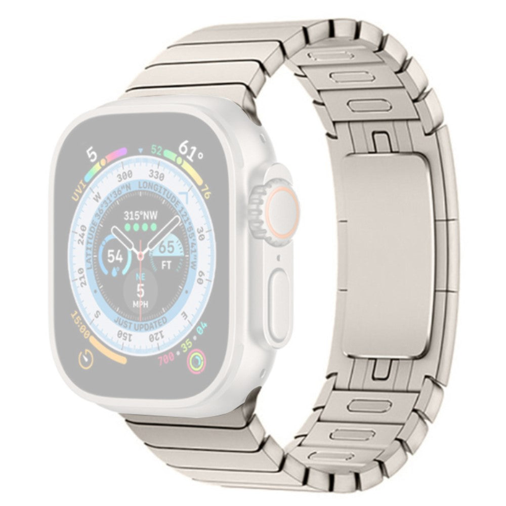 Helt Vildt Nydelig Metal Universal Rem passer til Apple Smartwatch - Hvid#serie_2